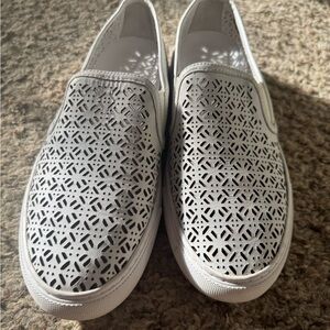 Tory Burch White Slip-On Shoes